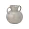 Hello Honey® 9.25" Cream Reactive Glaze Stoneware Vase with Twisted Handle